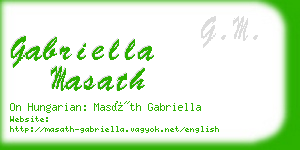 gabriella masath business card